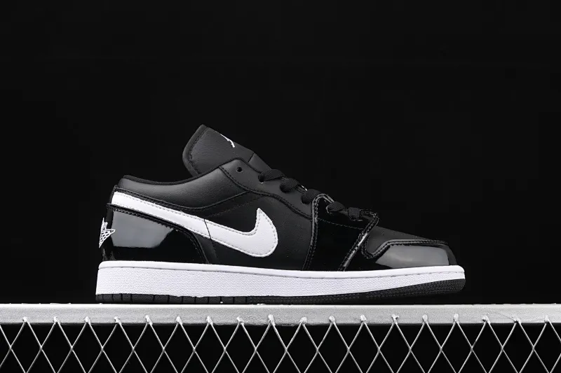All categories Air Jordan Jordan series basketball shoes Air Jordan 1 Low Air Jordan 1 Low Black White AJ1 Joe 1 black and white small patent leather 553560-002